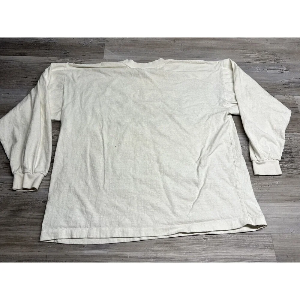 Vintage Graphic‎ Tee Red Rock T-Shirt Long Sleeve Single Stitch Size XL Boxy
